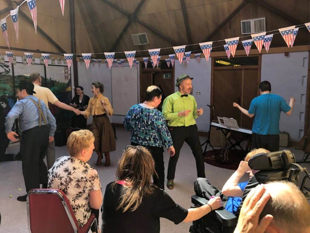 Audience Members Join the Cast of Curious Shoes