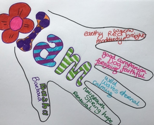 Barbara Gardner-Rowell hand poem May 2021