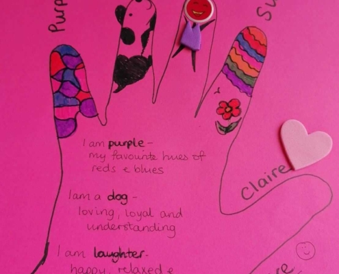 Claire Bain hand poem