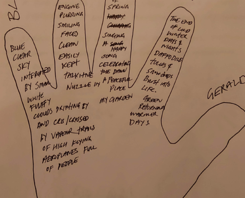 Gerald King Hand Poem