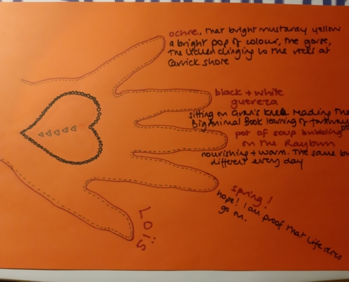 Lois Wolffe hand poem